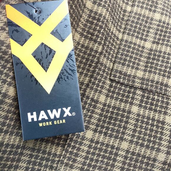 Hawx Work Gear Shacket Mens XL Brown Plaid Sherpa Lined Pockets Snap Button - Picture 11 of 16